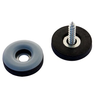 Runde PTFE Teflongleiter HM19190D Universalgleiter zum Schrauben für Holzmöbel Holzstühle Sessel