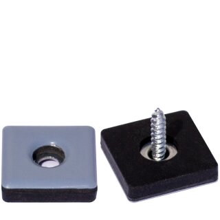 Quadratischer PTFE Teflongleiter HM19191Q Gleiter zum Schrauben für Holzmöbel 22