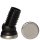 Metall Gelenkgleiter 171601 Metallgleiter - Stuhlgleiter für Stahlrohrstühle mit Rundrohr schräg