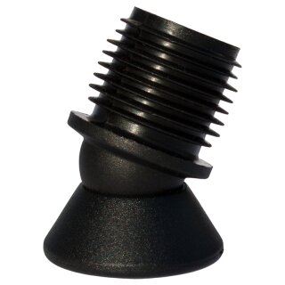 Gelenkgleiter schräg verstellbar 101401 Kunststoffgleiter - Stuhl Gleiter für Stahlrohrstühle mit Rundrohr RD18x2 (innen 14 mm) Gleitteller 25