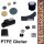 Ovalrohr PTFE Teflongleiter Kappe 50x30 Kunststoff Tischfüße | Bodenschoner zum Draufstecken und Schrauben für Schultische