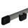 Ovalrohr PTFE Teflongleiter Kappe 50x30 Kunststoff Tischfüße | Bodenschoner zum Draufstecken und Schrauben für Schultische Schwarz