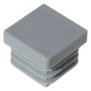 Quadratischer Gartenmöbel Fußstopfen GM10271 Kunststoff Stuhlbein Stopfen für Gartenstühle Schwarz 30x30