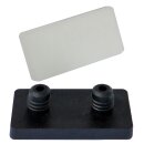 Natur-farbloser Kunststoffgleiter mit 2 Pin 102906...