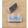 Natur-farbloser Filzgleiter mit  2 Pin 182906 Filz Gleiter eckig | Parkettgleiter zum Einsetzen in Bohrungen für Freischwinger Stahlrohrstühle 30x15