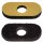 Filzgleiter Pad oval mit Bohrung 18119-1B Bodenschoner zum Kleben für Stahlrohrstühle mit Schalengleiter zum Schrauben selbstklebend Einsatz Pads