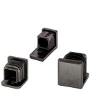 Winkelgleiter Meisterglück 102421Q Gleiter quadratisch | Kunststoff Fußstopfen für Stahlrohrstühle - Schulmöbel