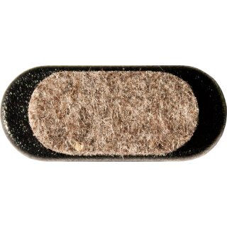 Filzgleiter für Stahlrohr Stühle 181011 Stuhlgleiter mit Filz für ovale Rohre |Stahlrohrstühle - Stapelstühle 30x15