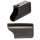 Kunststoff Kappe oval mit Trittschutz | Fußkappe für Schulmöbel Ovalrohr - Stuhlgleiter - Tischgleiter zum Schrauben