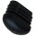 3D gwölbter schräger Fußstopfen GM14121 Stuhlbein Stopfen oval für Gartenstühle - Stapelstühle 38x20 Schwarz