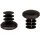 Rund Stuhlstopfen GM112521 Fußstopfen Kunststoff gleiter für Stahlrohrmöbel Stuhlfuß große Gleitfläche gewölbt D18 -  d7-8 mm
