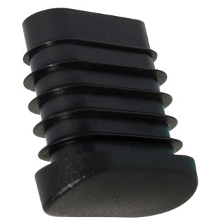 Schräger Fußstopfen für Gartenstühle Schwarz MG151011 Stuhlgleiter für ovale  Rohre - Drahthgeflechtstühle - Stapelstühle 38x20-W9-21°