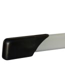 Gleitkappen für Schulmöbel oval mit Trittschutz Anthrazit | Kunststoff Fußkappe 101034TR Ersatzteile für Schulmöbel mit Ovalrohr 38x20