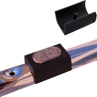 Filzgleiter zum Klipsen 182041 eckig mit Pin für runde Rohre - Stahlrohrstühle - Freischwinger 12-Z5,3