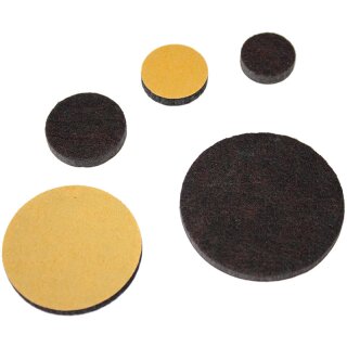 Filzgleiter Pad rund 18116 Filz Gleiter | Bodenschoner zum Kleben fuer Holzmöbel + Stahlrohrstühle D20