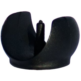 Design Kugel-Form Kunststoff Klemmgleiter mit Pin 10206 für Freischwinger Stahlrohrstühle – Kragstuhl D25