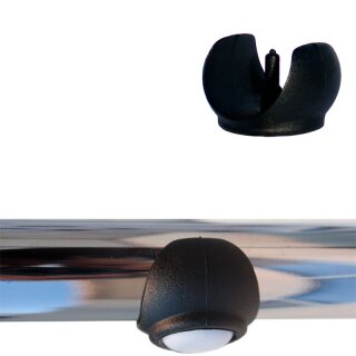 PTFE Design Kugelform Klemmgleiter |Teflongleiter als Bodenschoner zum Klipsen fuer Freischwinger Stuhl Tecta Thonet* D25